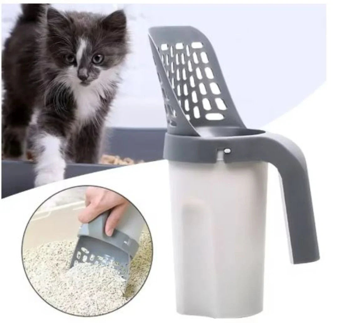 🐾 Pala KittyPro®: Recogedor De Arena Para Gatos Multifuncional