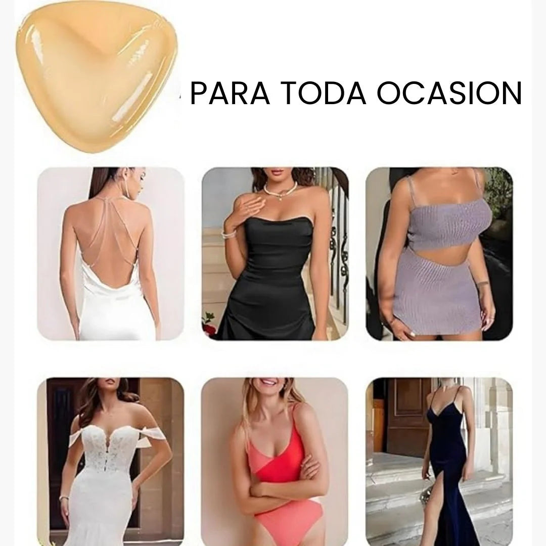 CURVY POP Ultra Push Up Sujetador Adhesivo de Doble Cara