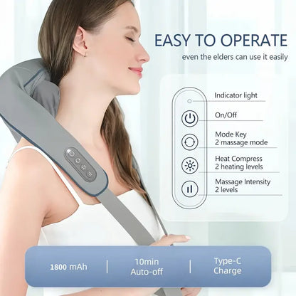 UltraRelax®: Masajeador De Cuello y Espalda Térmico