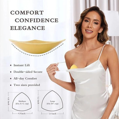CURVY POP Ultra Push Up Sujetador Adhesivo de Doble Cara