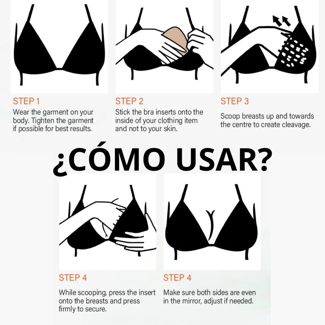 CURVY POP Ultra Push Up Sujetador Adhesivo de Doble Cara