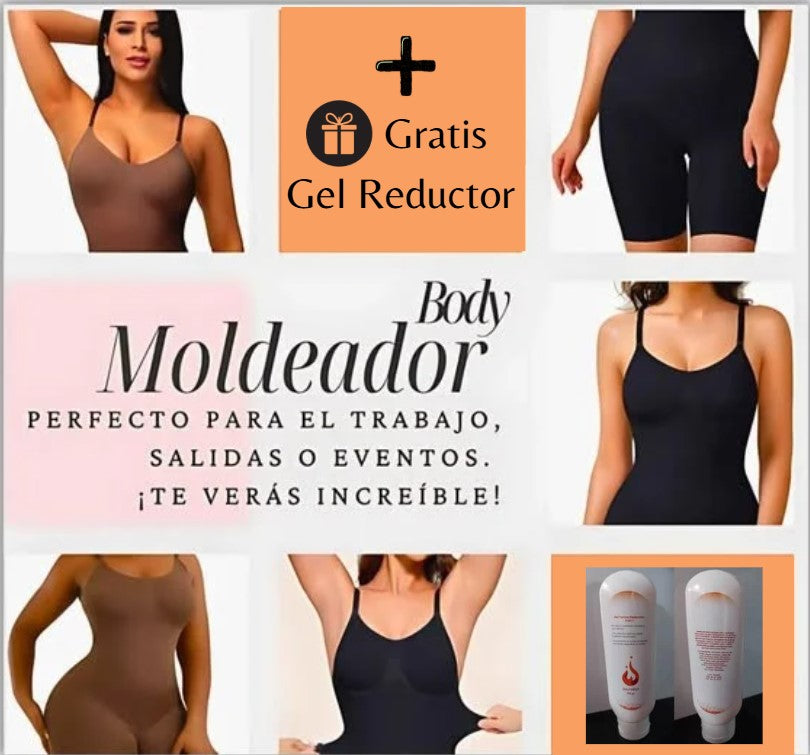 Body moldeador + gratis gel termo reductor 3 en 1