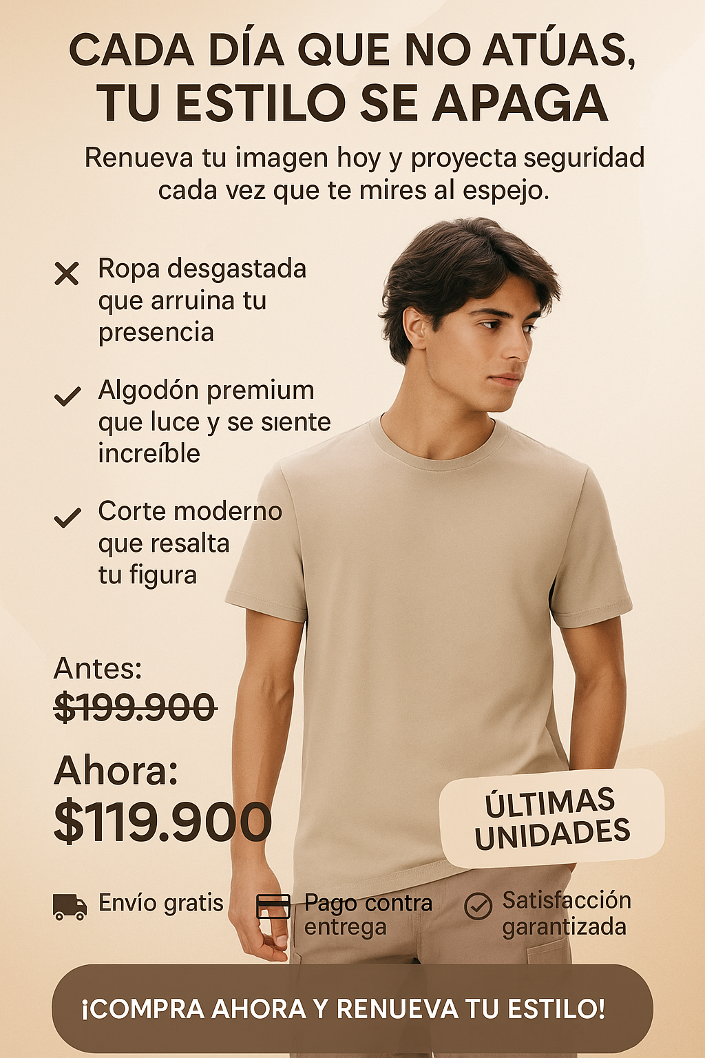 Camiseta de Algodón clásica Pack x6