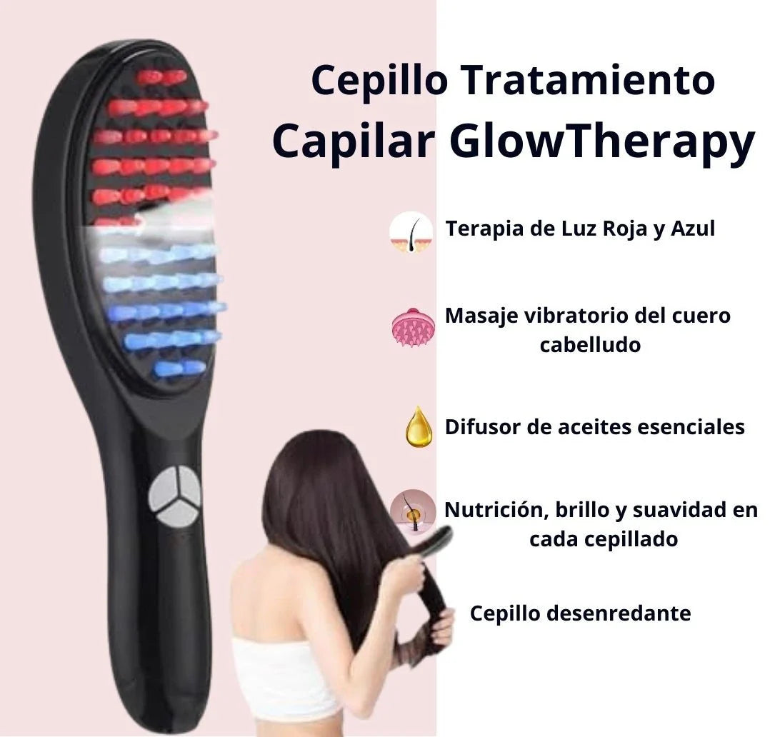Cepillo Tratamiento Capilar - GlowTherapy® + Aceite VitaOil®