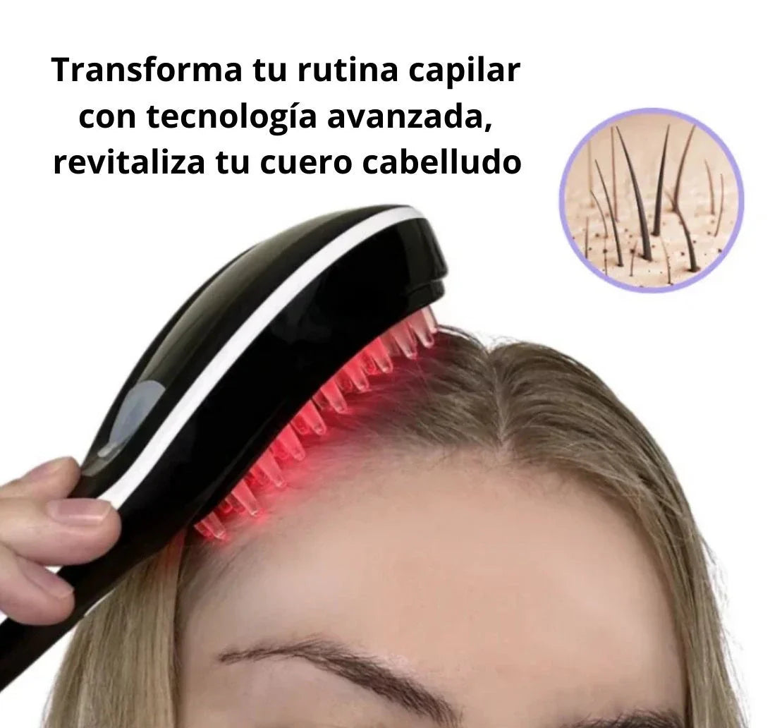 Cepillo Tratamiento Capilar - GlowTherapy® + Aceite VitaOil®
